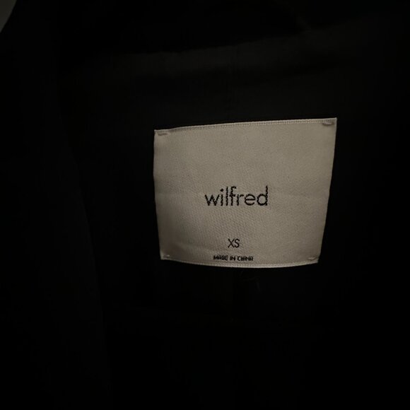 Aritzia Wilfred Cherrelle Double Breasted Blazer Oversized Women’s XS black - Picture 5 of 10